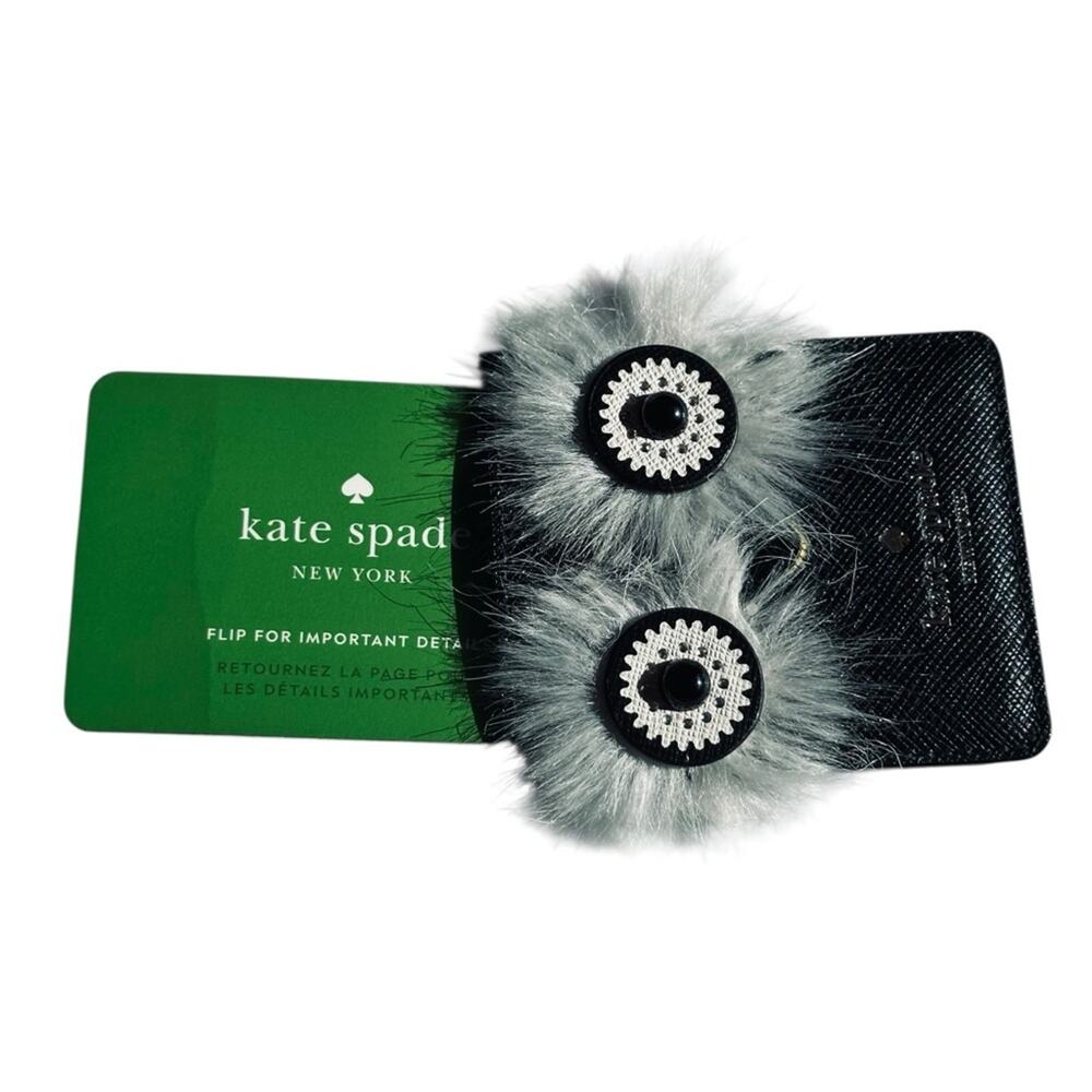 Kate Spade - Penguin Phone Sticker Pocket, Black and Gray, NWOT - Picture 5 of 6